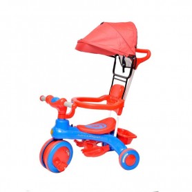 Tricycle avec Pare-Soleil Rouge et Bleu - GME185
