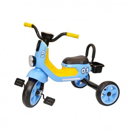Tricycle Rallye 01 Enfant Bleu et Jaune - GME188
