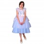 Robe Fille Bleu Cérémonie - Élégance Dakar Enfants - 4 à 8 ans - VTM3