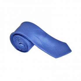 Cravate Bleue Texturée - Élégance Assurée - CVT357