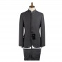 Costume Gris Col Mao - Élégance Moderne - CTM362