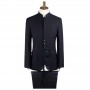 Costume Col Mao Bleu Marine - CTM368