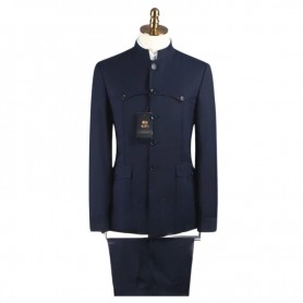 Costume Mao Bleu Marine - Sophistication Dakar - CTM376