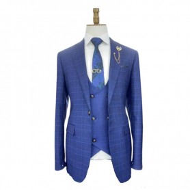 Costume Bleu 3 Pièces - Chic et Elégant - CTM381