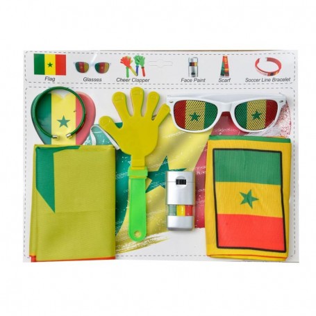 Kit de Supporter Sénégal - Tout-en-un pour les Fans - SN65