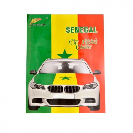 Couverture de Capot de Voiture - Drapeau du Sénégal - SN67