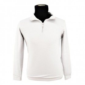 Pull Blanc Col Montant Homme - Chic et Tendance - BLS100