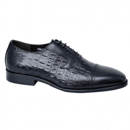 Chaussure Crocodile Noir Élégance Urbaine - Homme - 40 à 48 - CDV1617