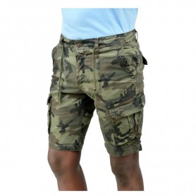 Short Cargo Camouflage Vert Aventure - PTL496