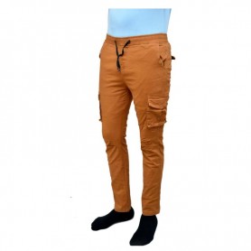 Pantalon Marron Tendance Décontracté Ajustable - PTL502