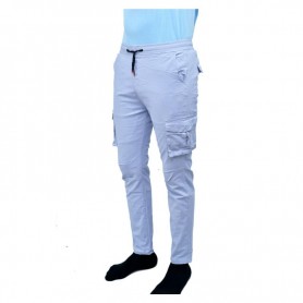 Pantalon Cargo Gris Clair Confort Quotidien - PTL503