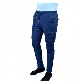 Pantalon Cargo Bleu Foncé Confortable - PTL505