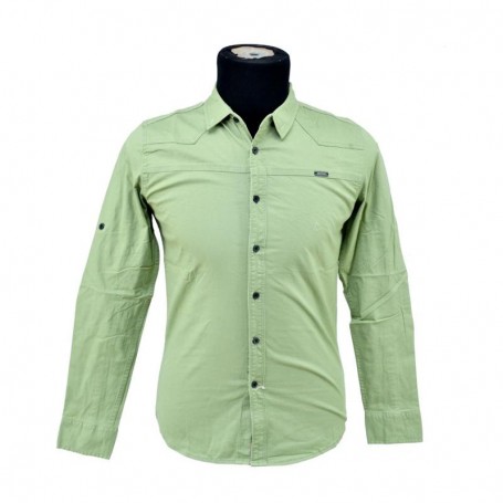 Chemise Verte Confortable Ajustée - CHM960