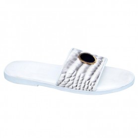 Sandales Blanches Matelassées Homme - Chic Été - SDL1845