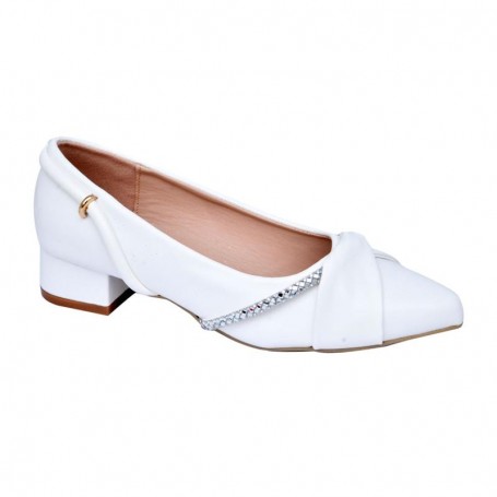 Chaussures Basses Strass Fille Blanc 36 à 41 - ENF529
