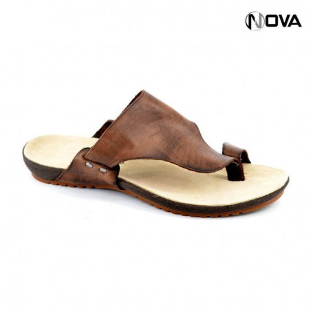 Sandale cuir premium - homme - marron - SDL1875