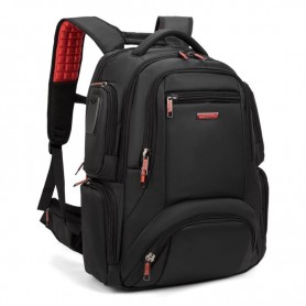 Sac à Dos High-Tech Noir avec Accents Rouges - SC2648