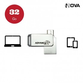 Clé USB 2 en 1 PC et mobile 32 Go KEY20