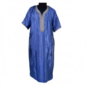 Boubou Homme Bleu Élégant - Tenue Traditionnelle - CHM980