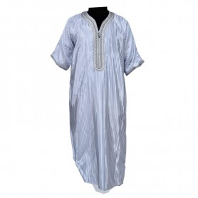 Boubou Homme Gris Clair - Sobriété Élégante - CHM983