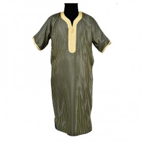 Boubou Homme Noir et Or - Style Sophistiqué - CHM984