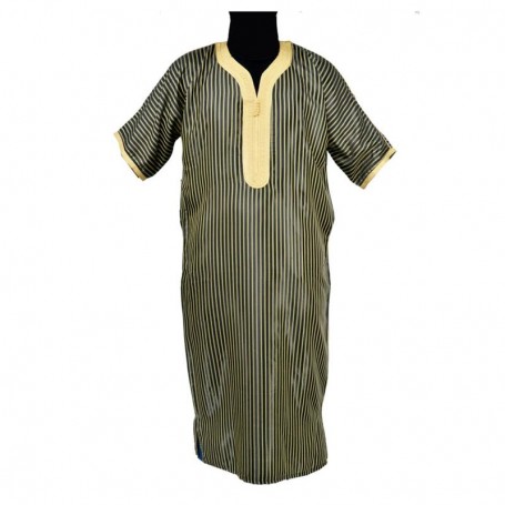 Boubou Homme Noir et Or - Style Sophistiqué - CHM984