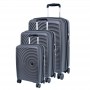 Set de valises noires – Design élégant et sécurité – VLS347