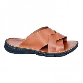 Sandale en cuir marron robuste - SDL1987