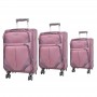 Ensemble de valises rose 3 pièces - Voyage avec style – VLS348