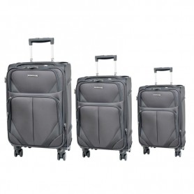Ensemble de valises noires 3 pièces - Élégance et robustesse – VLS349