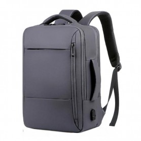 Sac à dos moderne en nylon gris - Urbain et pratique - SC2686