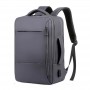 Sac à dos moderne en nylon gris - Urbain et pratique - SC2686