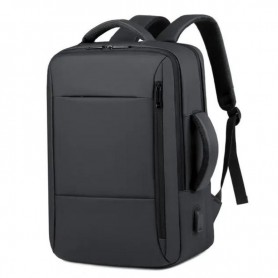 Sac à dos moderne en nylon noir - Professionnel et pratique - SC2687