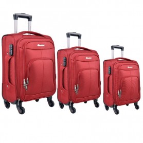 Ensemble de valises rouge - Mobilité et sécurité - VLS353