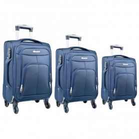 Ensemble de valises bleu - Élégance et fonctionnalité - VLS354