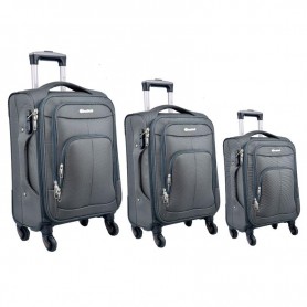 Ensemble de valises gris - Confort et sécurité - VLS355