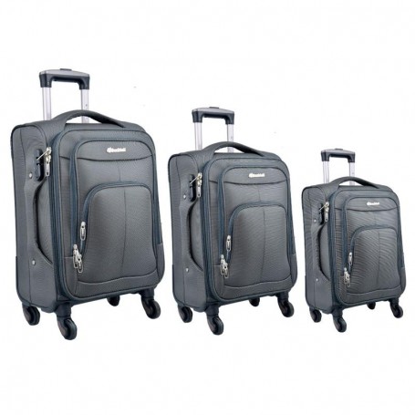 Ensemble de valises gris - Confort et sécurité - VLS355
