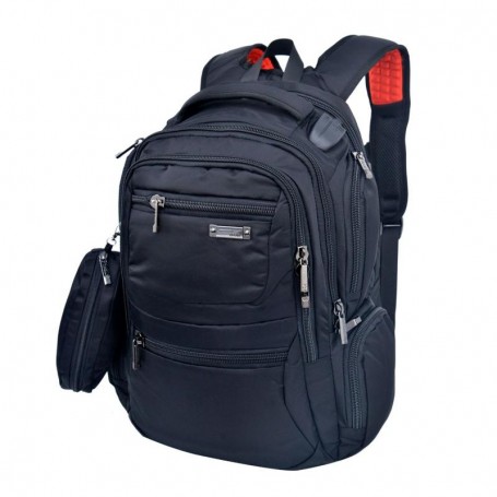 Sac à dos noir multifonction avec compartiments multiples - SC2724