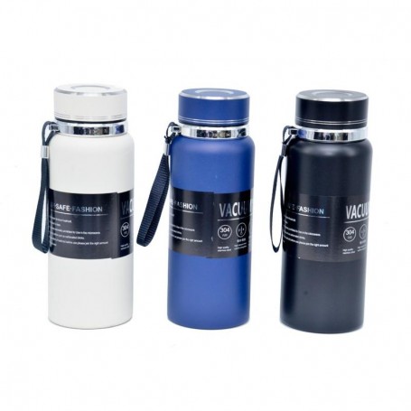 Gourde thermos en acier inoxydable - 3 coloris élégants - GDE424