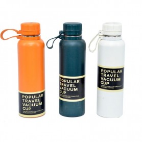 Gourde de voyage en acier inoxydable - 3 couleurs modernes - GDE426