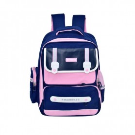 Sac à dos enfant orthopédique - Rose et bleu marine - SC2770