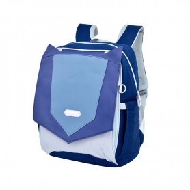 Sac à dos enfant orthopédique - Bleu pastel et marine - SC2775