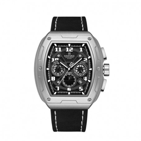 Montre homme en cuir - Chronographe à quartz - Naviforce NF8053 - Black