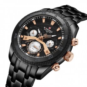 Montre homme à quartz multifonctionnelle - Naviforce NF9222 Black