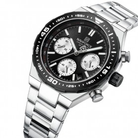 Montre Chronographe à quartz pour homme - Naviforce NF8049 Silver