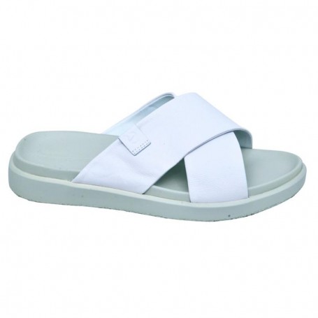 Sandale blanche à bride croisée confortable - SDL2046