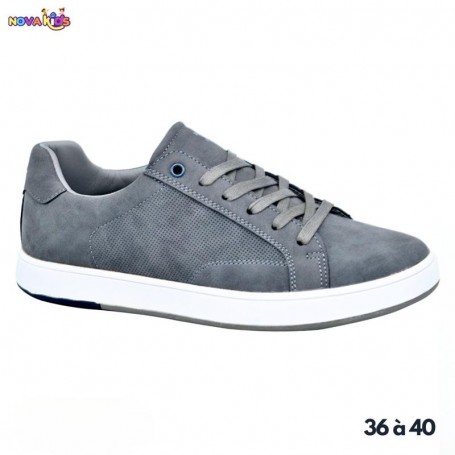 Baskets Enfant Gris - Élégance et Confort - ENF546