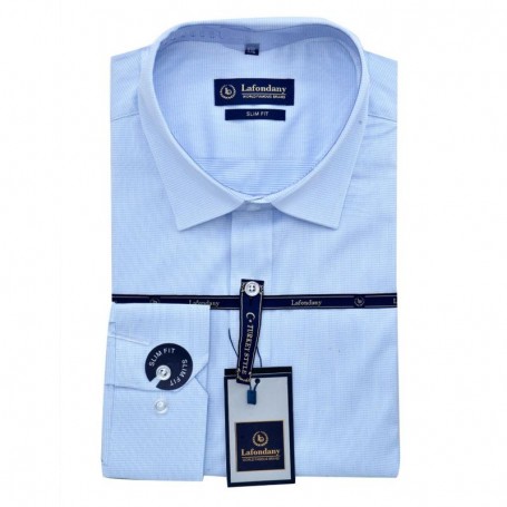 Chemise homme bleu clair slim fit élégante - CHM991