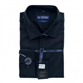 Chemise homme noire slim fit élégante et moderne - CHM996