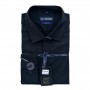 Chemise homme noire slim fit élégante et moderne - CHM996